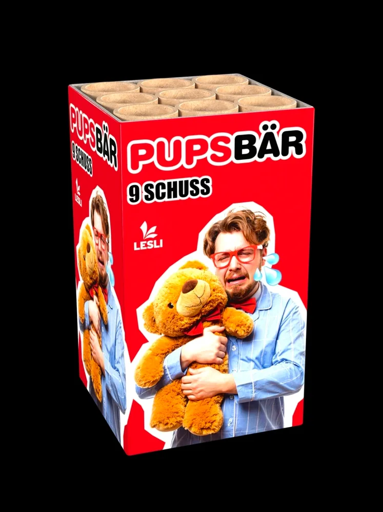 Lesli Pupsbär – Feuerwerksbatterie, 9 Schuss