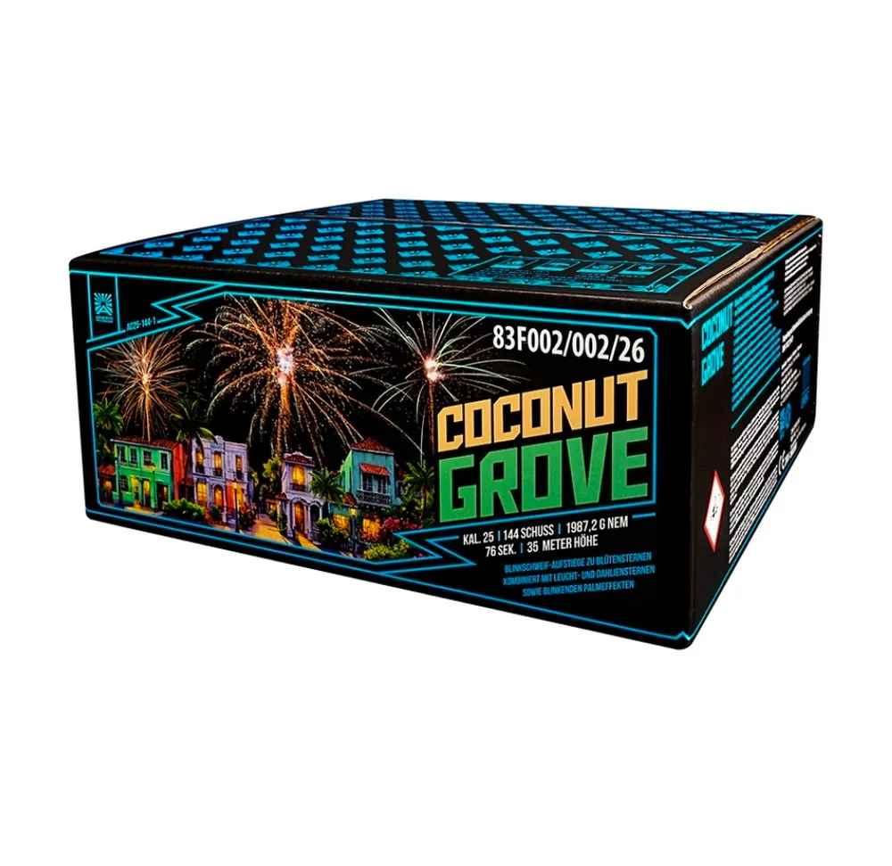 Argento Coconut Grove – Feuerwerksbatterie, 144 Schuss
