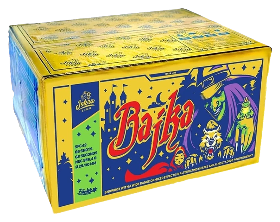 Iskra Bajka – Verbundfeuerwerk, 66 Schuss