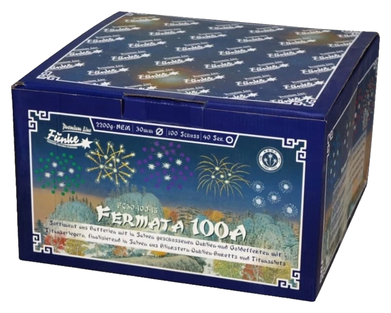 Funke Fermata 100A – Verbundfeuerwerk, 100 Schuss