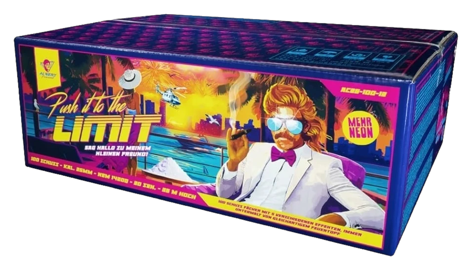 Albert Push it to the Limit – Verbundfeuerwerk, 100 Schuss