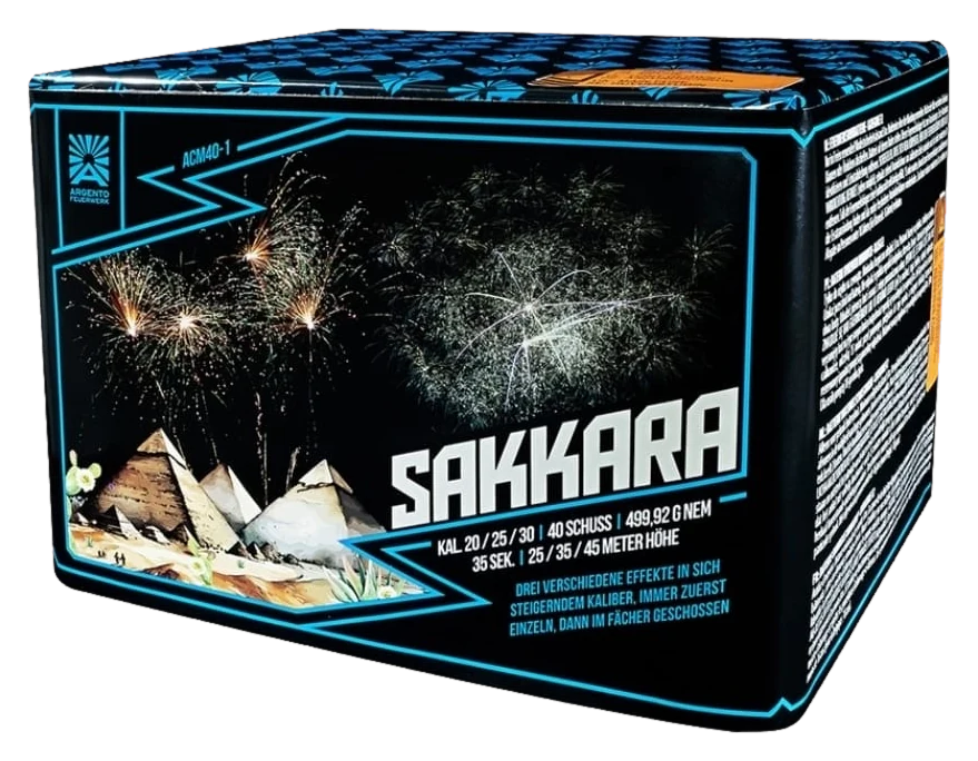 Argento Sakkara – Feuerwerksbatterie, 40 Schuss