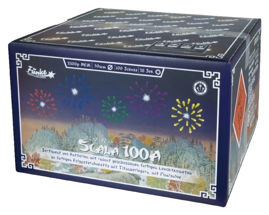 Funke Scala 100A – Verbundfeuerwerk, 100 Schuss