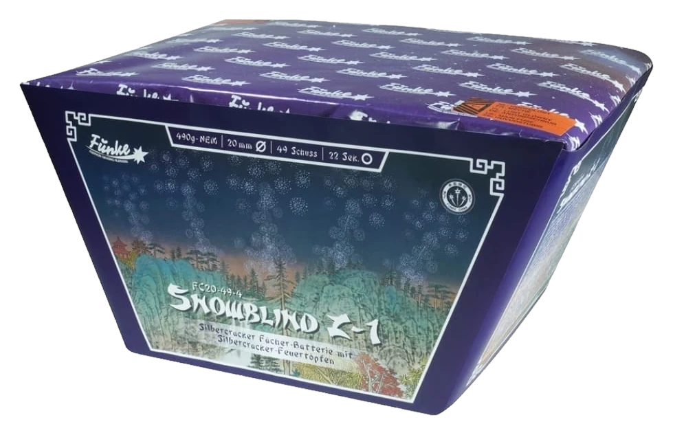 Funke Snowblind Z-1 – Feuerwerksbatterie, 49 Schuss