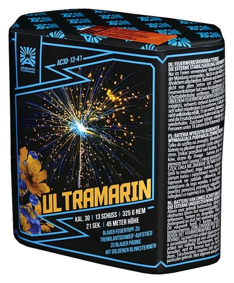 Argento Ultramarin – Feuerwerksbatterie, 13 Schuss